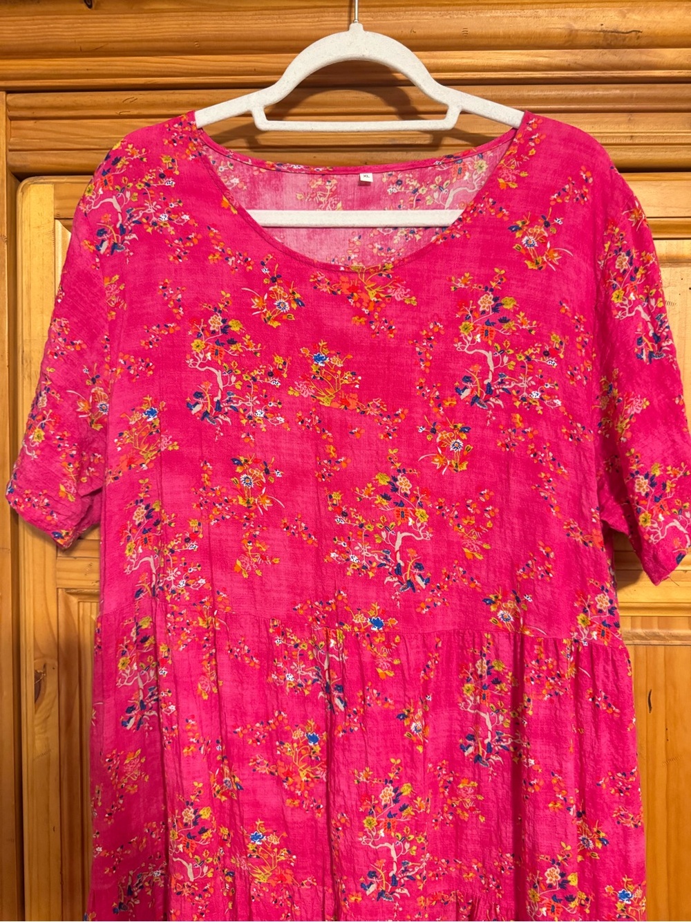 Women’s Hot Pink Summer Dress - Picture 2 of 5